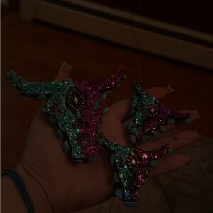 Colorful Bull Head Key Holder